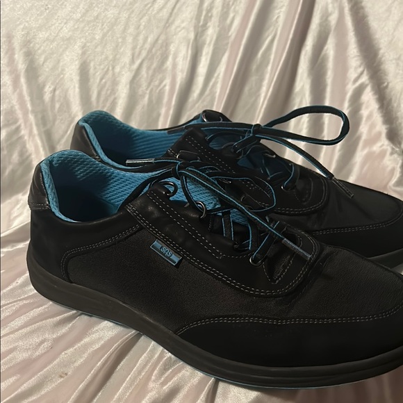 SAS Black and Blue Athletic Shoes Sporty Comfort - Picture 2 of 4